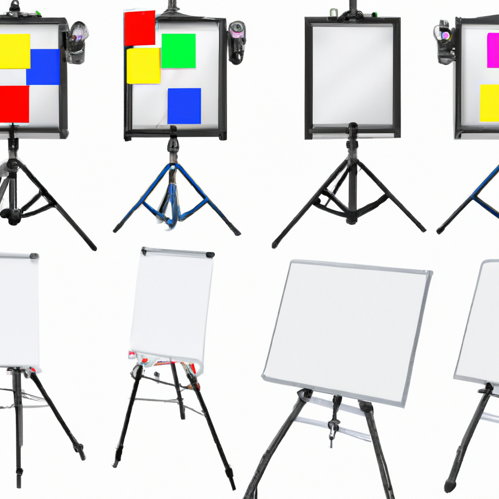 Motion design team collaborating at a whiteboard with frames and color notes